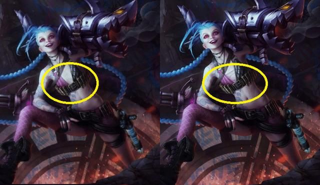 LOL被“逼”调整原画，金克斯多了块布料，下一个会是王者荣耀么