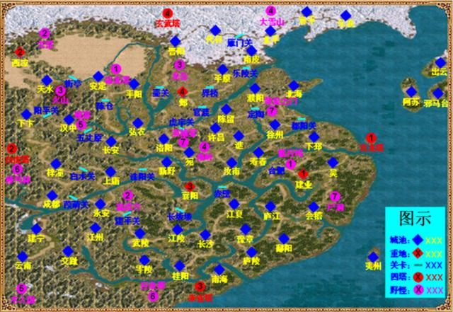 三国群英传4中的隐藏地点原来这么多，当年真是白玩了