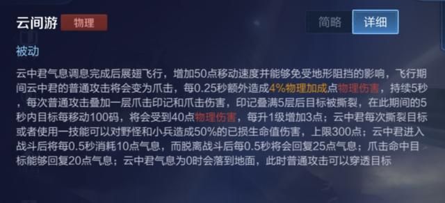 王者荣耀飞行英雄云中君，高爆发暴击流玩法，敌方后排英雄的噩梦