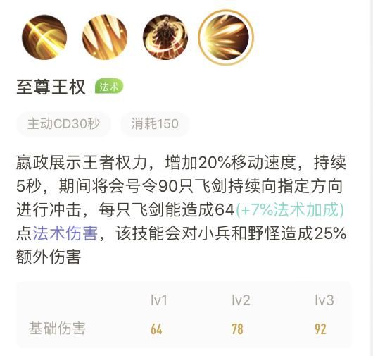 王者荣耀：版本强势英雄，中单法师嬴政的入门级攻略