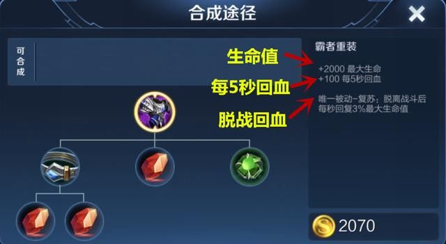 霸者重装可以提供最高的2000点生命值，它适合哪些英雄出呢？