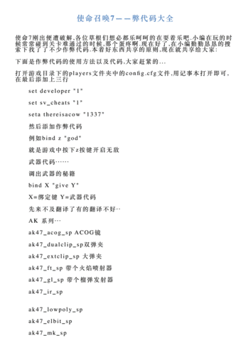 使命召唤7秘籍怎么用，使命召唤7秘籍怎么调