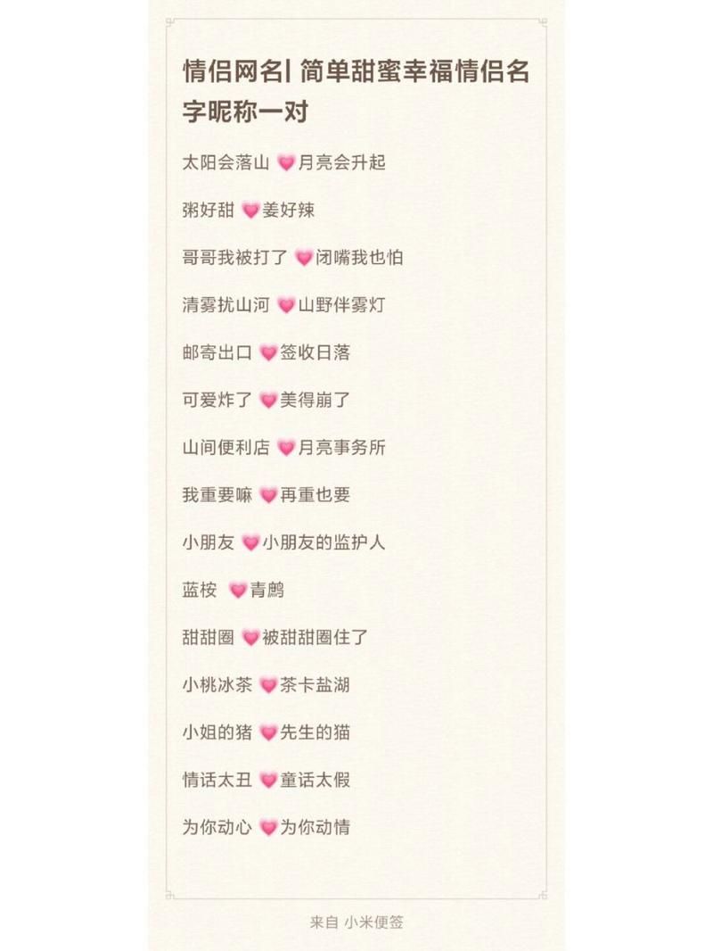 游戏情侣名字怎么起？超甜又好听的昵称都在这！