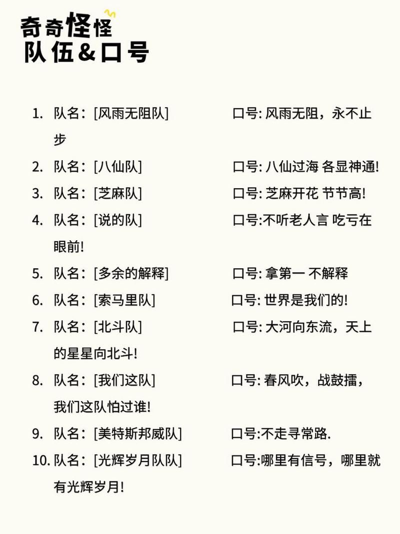 游戏队伍名称起什么好？这些名字让对手胆寒！