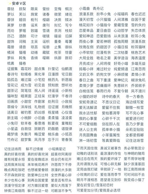 王者荣耀适合女生的游戏名字，简单又温柔！