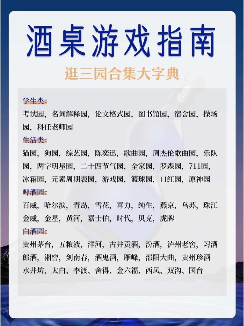 聚会必备喝酒动物园游戏规则，气氛瞬间燃起来！