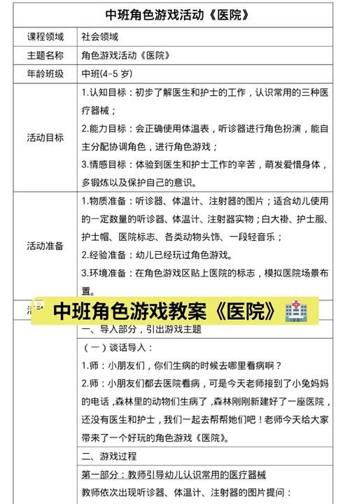 通过角色游戏医院反思：提升医疗服务的小技巧！
