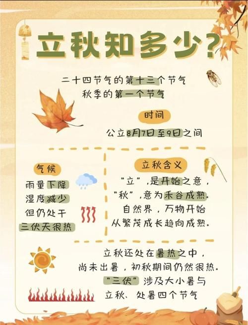 8月7日立秋是几点今年立秋时刻表出炉