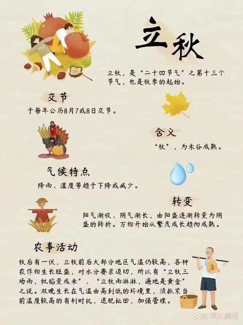 8月7日立秋是几点今年立秋时刻表出炉