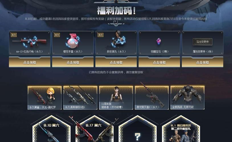 cf11周年礼包内容大揭秘 这些奖励你领了吗