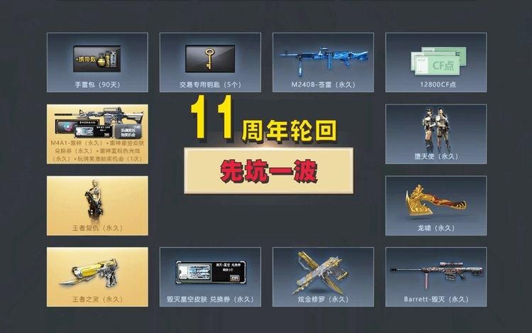 cf11周年礼包内容大揭秘 这些奖励你领了吗