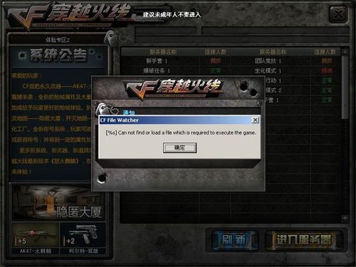 cf为什么更新不了 详细解决方法一步步教你