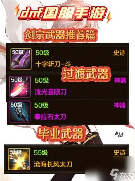 dnf剑宗武器选择指南 新手必看武器搭配技巧
